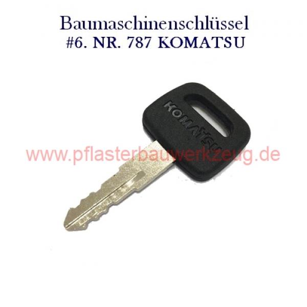 #6 Baumaschinenschlüssel 787 / 648 PVC KOMATSU für Minibagger, Radlader, Baumaschinen